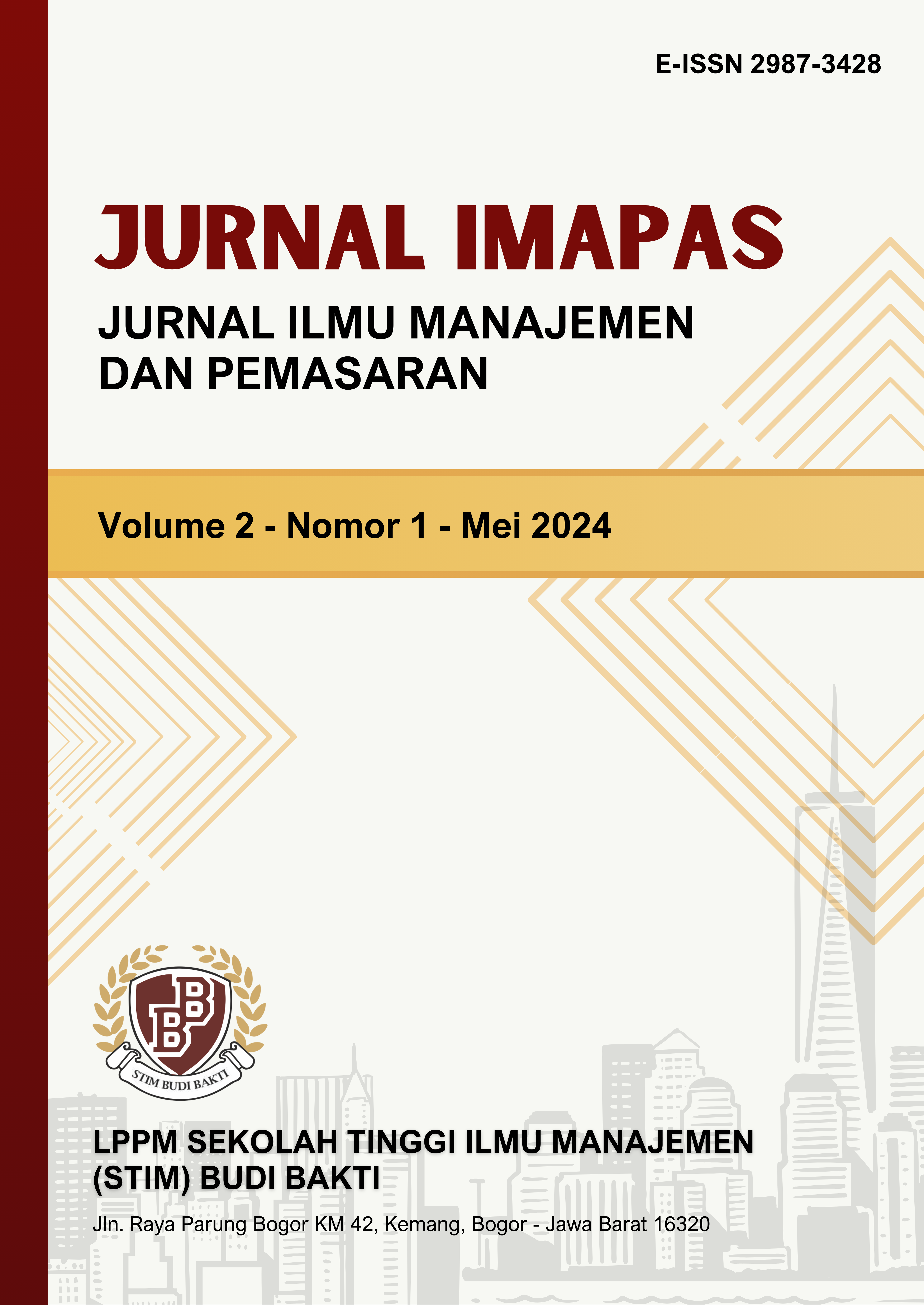 					View Vol. 2 No. 1 (2024):  Jurnal Ilmu Manajemen dan Pemasaran
				